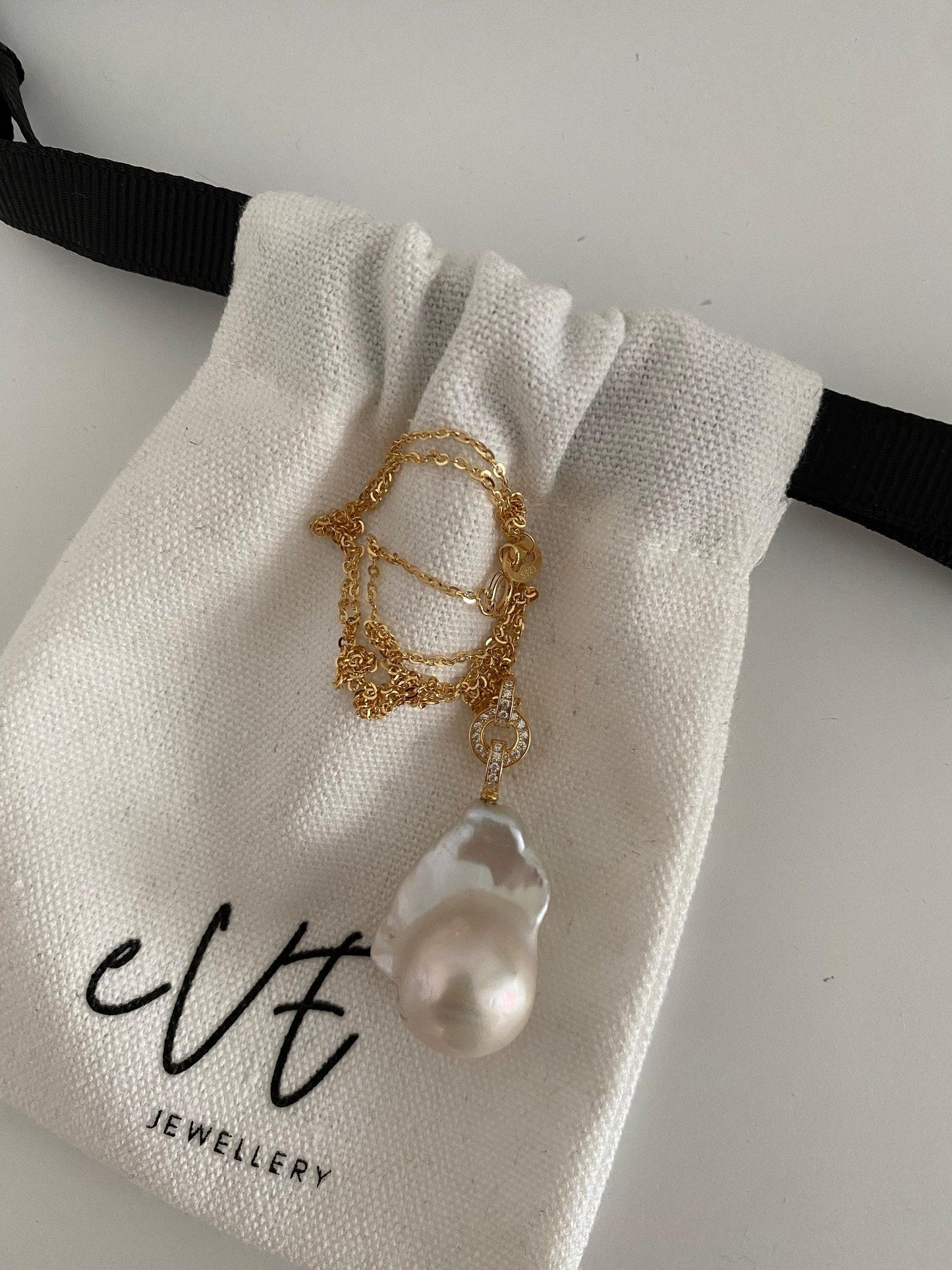 AAA Large Fireball freshwater cultured Pearl Pendant charm, Solid 925 sterling silver Radiant Luster Baroque Pearl Necklace, Gold or Silver eVE United Kingdom